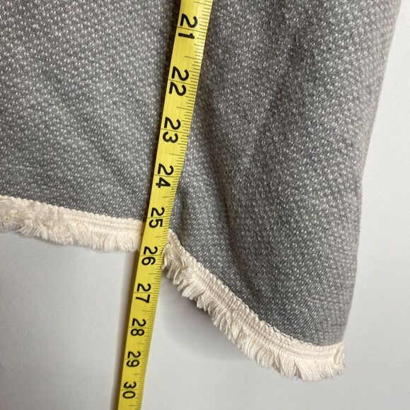 Judith March Poncho Blouse Fringe Trim Embroidered Tropical Birds Womens M - Picture 10 of 11